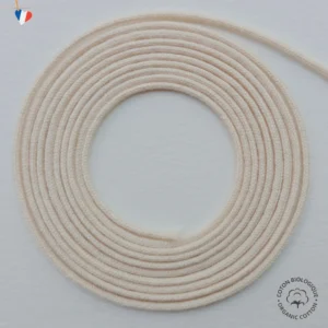 Cordon 1,5mm en coton bio GOTS - Fabrication française