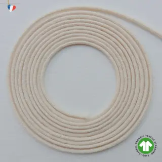 Cordon 1,5mm en coton bio certifié GOTS - Fabrication Française