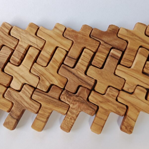 Perles croix en bois d'olivier - Fabrication française – Image 3