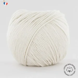 Fil à tricoter en coton biologique certifié GOTS - 7 brin - Fabrication Française