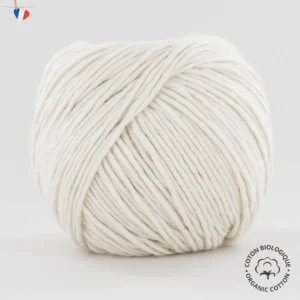 Fil à tricoter en coton biologique certifié GOTS - 9 brin - Fabrication Française