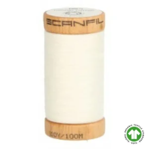 Fil écru en coton biologique certifié GOTS - 100m - 4801